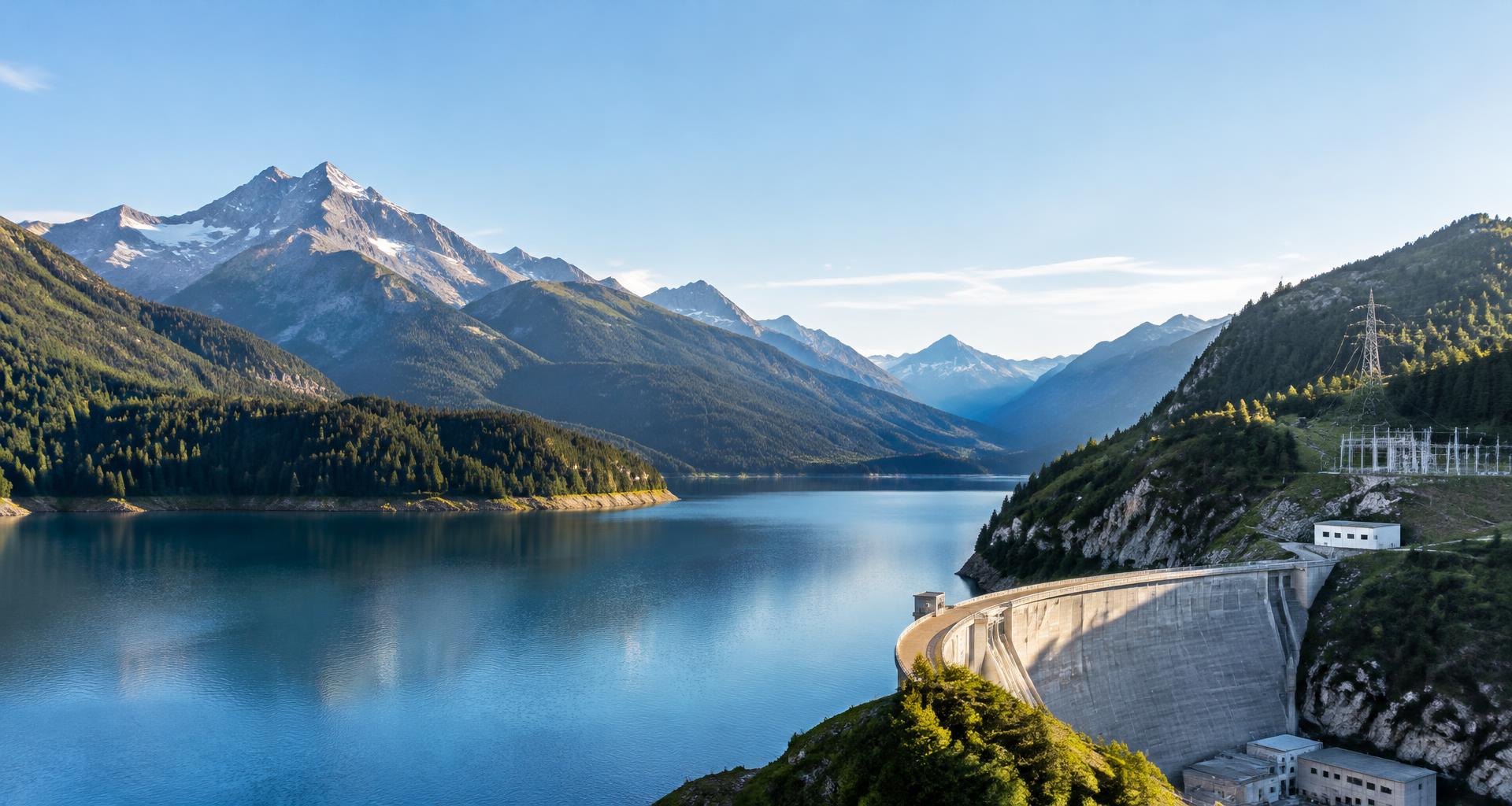 Alpine Energieinfrastruktur – illustrative Bildwelt